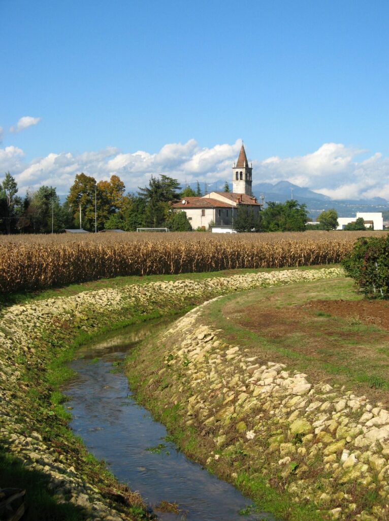 Vista sul Brendola, presso Madonna dei Prati, zona di Brendola in provincia di Vicenza – fonte