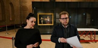 Numeri da record per Caravaggio, Van Dyck e Sassolino in Basilica Palladiana Fantin e Possamai alla presentazione dei dati finali sulla mostra