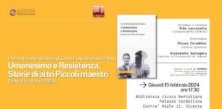 Giovedì 15 febbraio presentazione del libro “Umanesimo e Resistenza. Storie di altri Piccoli maestri” La locandina di presentazione del libro "Umanesimo e Resistenza. Storie di altri Piccoli maestri"