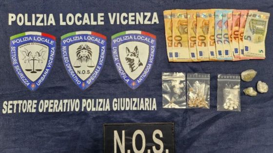 Polizia locale di Vicenza, arrestato pusher con 33 dosi tra cocaina ed eroina