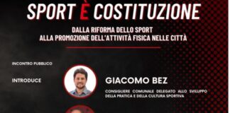 “Sport è Costituzione”, incontro pubblico sabato 24 febbraio alla sala dei Chiostri di Santa Corona Sport è Costituzione: incontro pubblico a Santa Corona sabato 24