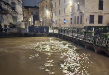 Retrone, Il Corriere del Veneto: “Il Davide che blocca Golia (RFI)” maltempo vicenza febbraio 2024 retrone fiume