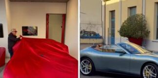 Fedez e la nuova Ferrari Roma: “La prima in Italia”