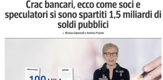 Risparmiatori: attacco a Gabanelli (CorSera) per articolo crac bancari “Ecco come soci e speculatori si sono spartiti 1,5 miliardi di soldi pubblici” Gabanelli e Priante su CorSera e caso risparmiatori soci per crac bancari