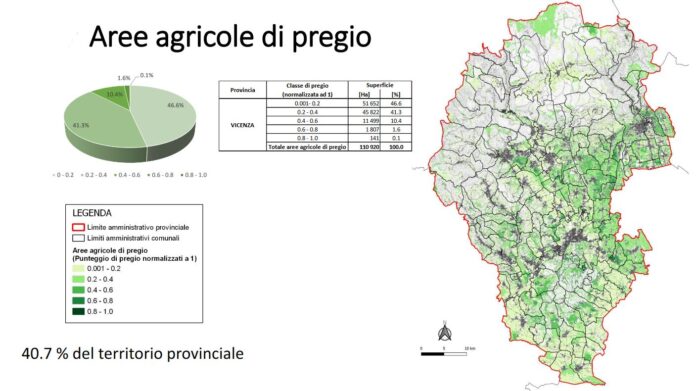 Impianti fotovoltaici, Provincia di Vicenza: mappa aree di pregio