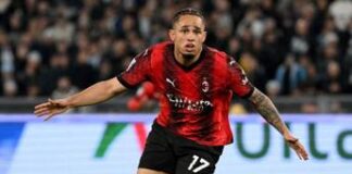 Lazio-Milan 0-1, gol di Okafor nel finale. Tre espulsi tra biancocelesti