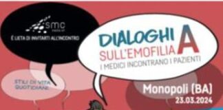 Malattie rare, prosegue ‘Dialoghi sull’emofilia A’, il 23 tappa a Monopoli