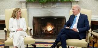 Meloni-Biden, l’incontro: crisi umanitaria a Gaza e migranti sul tavolo