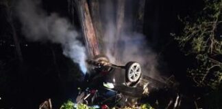 Roma, a folle velocità su via Casilina: auto si ribalta e prende fuoco, 2 morti