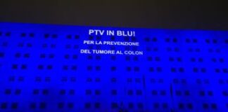 Tumore colon retto, Policlinico Tor Vergata si illumina di blu per la prevenzione