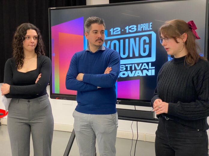 ViYoung, presentazione al BB5 (da sinistra Benedetta Ghiotto, Leonardo Nicolai, Matilde Rossato)