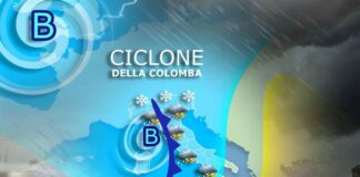 Arriva il Ciclone della Colomba: piogge, venti forti e anche tanta neve ciclone della colomba