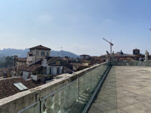 La terrazza della Basilica Palladiana che apre da domani