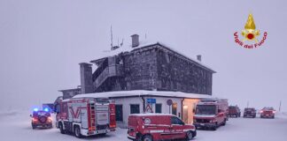 Monte Grappa, donna di Quero Vas dispersa: ricerche in corso rese difficili dalla neve alta vigili del fuoco donna dispera sul monte grappa
