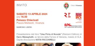 Una Pinta di Nuvole, sabato la presentazione del libro di Dario Meneghetti, ex tenore malato di SLA Presentazione del libro "Una Pinta di Nuvole"