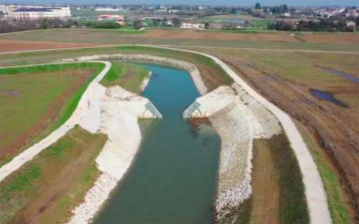 Bacino di laminazione di Viale Diaz sul fiume Bacchiglione