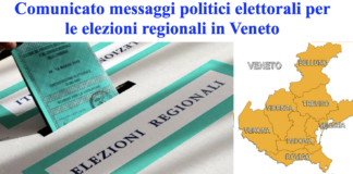 Comunicato preventivo per messaggi politici elettorali relativi alla campagna per le elezioni regionali del Veneto di novembre 2025 Comunicato messaggi politici elettorali per le elezioni regionali del Veneto