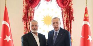 Gaza, Erdogan vede capo politico di Hamas: “Israele pagherà prezzo oppressione”