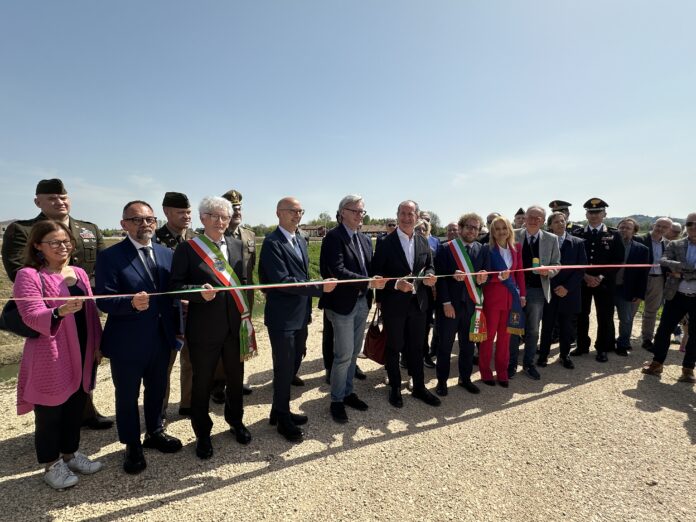 L'inaugurazione del bacino di Laminazione di viale Diaz