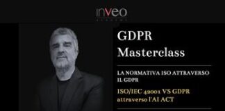 Inveo Academy, terzo appuntamento con Masterclass Gdpr: Ia al centro