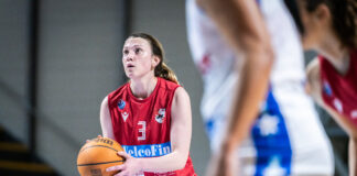 Basket A2 femminile: Velcofin Interlocks Vicenza cede a Matelica 72-63. Il 14 a Vicenza per evitare fino all’ultimo i probabili play out Iva Belosevic (Velcofin Interlocks Vicenza) a Matelica