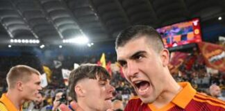 Mancini e la bandiera col ‘topo laziale’, procura Figc indaga