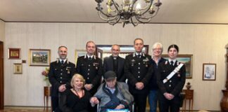 Palermo, i Carabinieri festeggiano i 105 anni del brigadiere