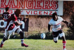 Paul Marie Foroncelli con i Rangers Rugby Vicenza