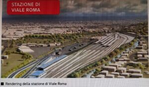 Rendering della stazione di Viale Roma
