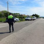 Dueville, Polizia locale Nordest Vicentino interviene per sinistro stradale in viale della Repubblica