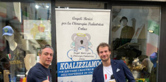 Una maglietta alpina per aiutare la Chirurgia Pediatrica dell’Ospedale di Vicenza La presentazione dell'iniziativa del negozio Adunata corner