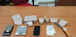 Spacciatore di Trissino arrestato dalla Guardia di Finanza: sequestrati oltre 1,5 kg di hashish spacciatore di trissino