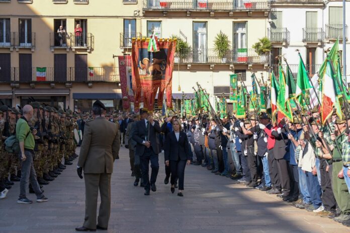 La cerimonia di inaugurazione dell'Adunata 2024