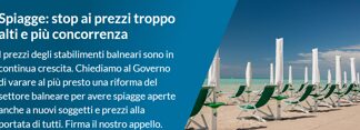 Balneari, petizione Altroconsumo per chiedere al governo riforma e spiagge ‘aperte’