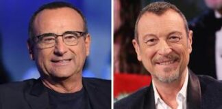 Carlo Conti nuovo conduttore Sanremo, Amadeus: “In bocca al lupo”