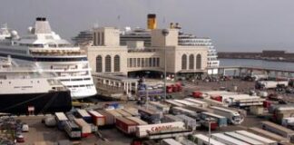 Eurispes, 40% commercio estero dell’Italia via mare, vale 377 mld dollari nel 2022