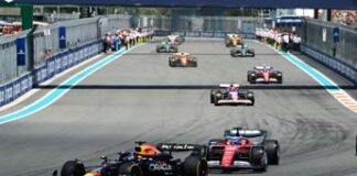 F1 Gp Miami, Verstappen vince gara Sprint davanti a Leclerc e Perez