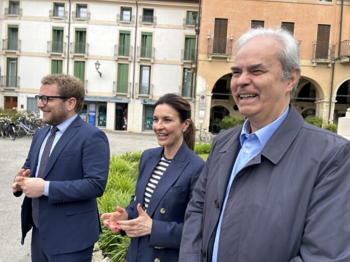 Giacomo Possamai, Alessandra Moretti ed Achille Variati