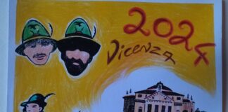 Su VicenzaPiù Viva n. 7 in edicola e online per gli abbonati l’intervista a Gabriele Scotolati: riflessioni e opere per l’Adunata degli Alpini L'adunata degli Alpini e la Rotonda nell'illustrazione di Gabriele Scotolati