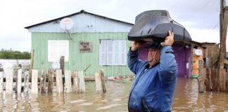 Tempesta sul “veneto” Rio Grande do Sul: solidarietà dal presidente della regione Zaia: “in quella terra l’epopea della nostra emigrazione” Piogge torrenziali in Brasile (foto Rio Grande do Sul, fonte Instadiario via Twitter)