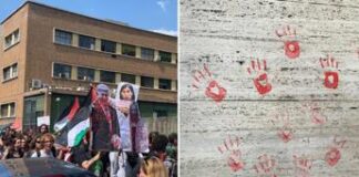 Studenti pro Palestina, al via il corteo dentro La Sapienza: “Fuori la guerra dall’università”