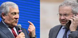 Tajani: “Qualche ignorante si prende gioco della bandiera Ue”. Borghi: “Può anche tenerla come coperta”