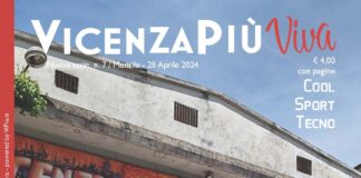 VicenzaPiù Viva n. 7 in edicola, online e in Contrà Vittorio Veneto 64 col suo primo shop imbandierato per gli alpini VicenzaPiù Viva n. 7, 28 aprile 2024