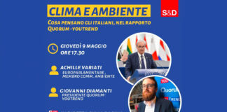Clima e ambiente, cosa ne pensano gli italiani? Diretta streaming con Achille Variati e Giovanni Diamanti clima e ambiente