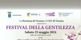 Festival della Gentilezza di Vicenza: ecco il programma. Appuntamento sabato 25 maggio a villa Cordellina Lombardi Festival della gentilezza Provincia di Vicenza