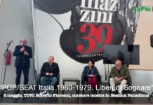 Roberto Floreani alla presentazione di City Lights ringrazia l’Amministrazione comunale per “POP/BEAT Italia 1960-1979. Liberi di Sognare” Roberto Floreani alla presentazione di City Lights