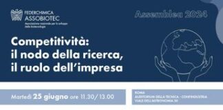 Assemblea Assobiotec, ‘Competitività il nodo della ricerca il ruolo dell’impresa’