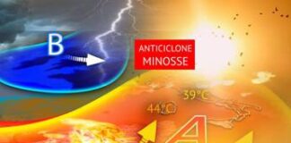 Caldo infernale con Minosse, 44°C in Sardegna e 39°C a Roma: le previsioni meteo