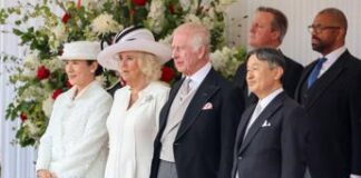 Carlo e Camilla accolgono imperatore Naruhito, cena di gala a Buckingham Palace