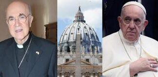 Chiese le dimissioni di Papa Francesco, mons. Viganò accusato di scisma